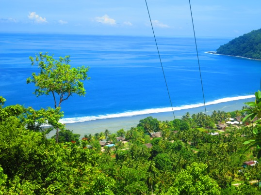 Pantai di Desa Wutung, PNG